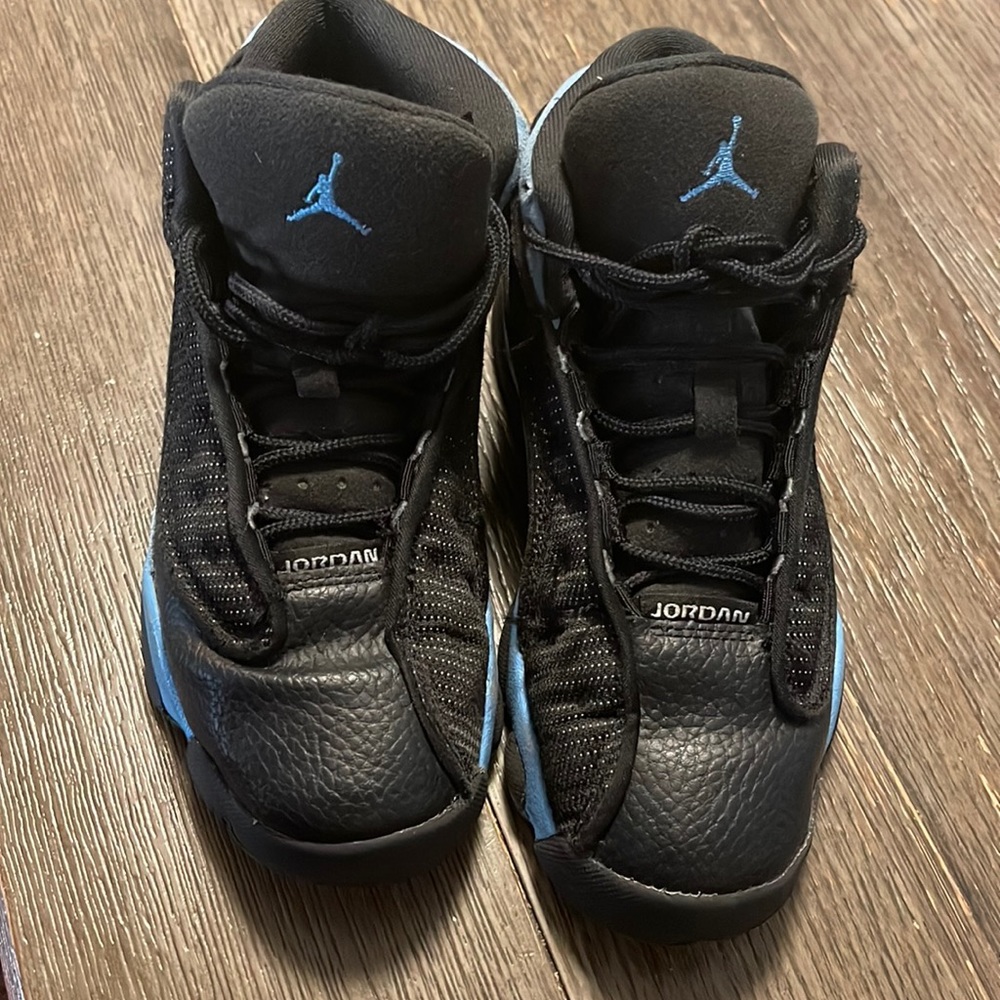 Jordan 13 Retro Kids worn/used, Black University Blue, Size 2.5Y